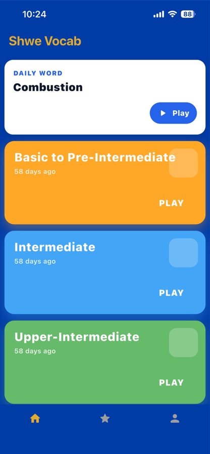 Shwe Vocab App Store screenshot